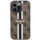 Guess 4G Printed Stripes MagSafe dėklas iPhone 14 Pro Max, rudas