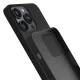 „3mk“ silikoninis dėklas „iPhone 16 Pro“ telefonui, juodas