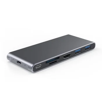 Extra Digital USB-C šakotuvas su M.2 NGFF SSD dėklu, pilkas (115874)