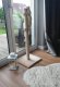 Cat Sisal Scratching Post, 100 cm - Beige/Gray