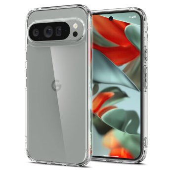 Google Pixel 9 Pro XL Spigen Ultra Hybrid Case Cover, Crystal Clear