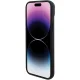BMW dėklas iPhone 15 telefonui Leather Hot Stamp, juodas