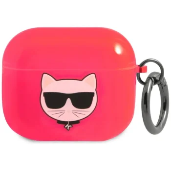 Karl Lagerfeld AirPods 3 Case Choupette Head, Pink