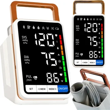 Kraujospūdžio matuoklis ant žasto su LCD ekranu