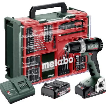 Metabo BS 18 L BL cordless drill driver set, 2 × 2 Ah batteries