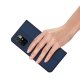 Xiaomi Redmi 10 DUX DUCIS Skin Pro Auto-absorbed Leather Cell Phone Case Cover, Blue
