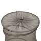 77L Foldable Mesh Laundry Basket Toy Organiser and Clothes Hamper, Grey