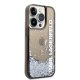 Karl Lagerfeld dėklas iPhone 14 Pro su MagSafe, Liquid Glitter, juodas