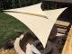 Waterproof Sun Shade Sail - Triangle 3x3x3m, Cream