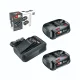 Bosch 18V Pradinis Rinkinys: 2x 2.5Ah Akumuliatoriai, Įkroviklis