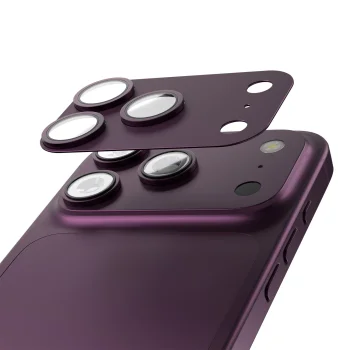 Etteri kameros apsauginis stiklas, skirtas iPhone 18 Pro Max, Dark Cherry