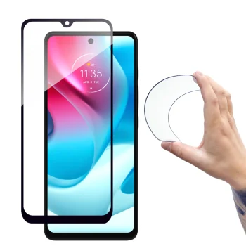 Wozinsky Full Cover Flexi Nano Glass apsauginis stiklas Moto G60s, 9H