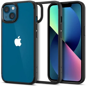 Spigen Ultra Hybrid dėklas iPhone 13 telefonui, matinis juodas