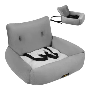 Purlov Dog Car Seat L 53x42x30cm, Grey