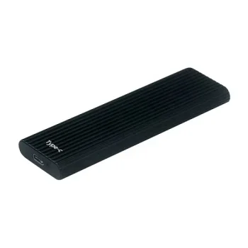 M.2 PCIe NVMe SSD išorinis dėklas USB 3.1 Type-C, juodas