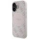Guess 4G Circle Classic Logo MagSafe Case for iPhone 16 - Pink