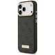 Guess 4G Logo Plate MagSafe dėklas, skirtas iPhone 17 Pro Max, juodas