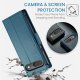 CASEME magnetinis odinis dėklas Google Pixel 9 / 9 Pro, mėlynas