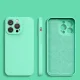 Silikoninis dėklas iPhone 14 Plus Silicone Case, mėtų žalias