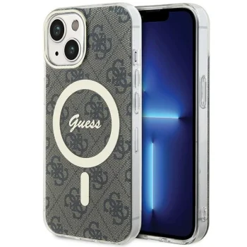 Guess 4G MagSafe Case for iPhone 15 Plus / 14 Plus, Brown