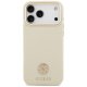 Guess Grained Strass Logo MagSafe dėklas iPhone 17 Pro Max, bėžinis