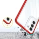 Dėklas Samsung Galaxy S23+ Clear 3in1, skaidrus su raudonu rėmeliu