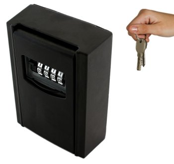 Wall Mounted Key Safe Box with Combination Lock AG613A, Black