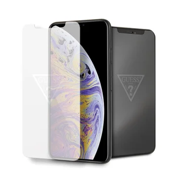Apsauginis stiklas Guess Invisible Logo telefonui iPhone Xs Max, 0.33 mm, 9H, skaidrus