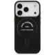Karl Lagerfeld Embossed Open Ring RSG MagSafe dėklas iPhone 17 Pro / 18 Pro, juodas