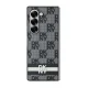 DKNY dėklas Samsung Galaxy Z Fold 6 Checkered Pattern Printed Stripes, juodas