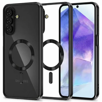 Dėklas Tech-Protect MagFlex MagSafe skirtas Samsung Galaxy A27 5G, skaidrus/juodas