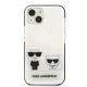 Karl Lagerfeld Karl & Choupette dėklas iPhone 13 mini, Baltas