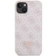 Guess Crossbody 4G Metal Logo dėklas iPhone 14 Pro Max telefonui, rožinis