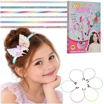 DIY Hairband Making and Decorating Creative Kit, 6 Pcs