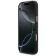 Guess 4G Triangle Logo MagSafe dėklas iPhone 17 Pro Max / 18 Pro Max, juodas/sidabrinis