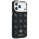 Guess Peony 4G Small Logo MagSafe dėklas telefonui iPhone 17 Pro / 18 Pro, Juodas