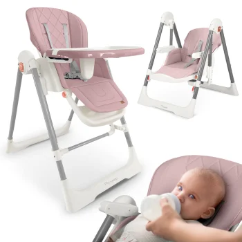 Nukido Elite 3-in-1 High Chair, Pink