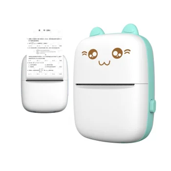 HURC9 Bluetooth terminis spausdintuvas Kitty Mini su programėle, mėlynas