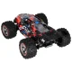 RC automobilis WLToys 184008 1:18 4WD bešepetėlis LED RTR 60 km/h, juodas/raudonas