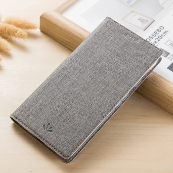 Huawei P Smart Z / Y9 Prime 2019 VILI DMX Cross Texture Leather Wallet Cover Case, Grey