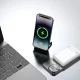 Magnetinė išorinė baterija Dudao K14S+ 10 000 mAh 22.5W USB-A USB-C MagSafe su stovu, balta