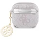 Guess 4G Strass Charm dėklas skirtas AirPods 4, Rožinis