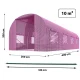Sodo šiltnamio tunelis Case 123408, 2.5 x 4 m (10m2), rožinis