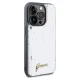 Guess dėklas iPhone 14 Pro Max telefonui Sequin Script Metal, sidabrinis
