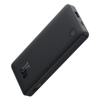 Baseus Airpow Lite 10000mAh 15W powerbank with Simple USB-C 30 cm cable - black