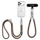 Tech-Protect C10S telefono virvelė per petį (114 cm) ir ant riešo (31 cm), ruda