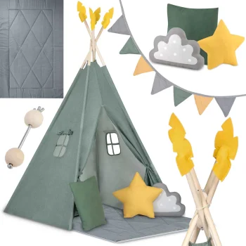 Nukido Nk-406 vaikiška palapinė Tipi, žalia