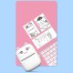 HURC9 mini terminis spausdintuvas su Bluetooth Mini Kitty, rožinis