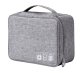 Dustproof Cable Storage Bag Cord Organizer Pouch, Gray