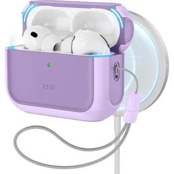 Earbuds Case ESR Orbit HaloLock for AirPods Pro, MagSafe, Purple